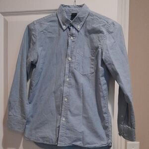 GAP Kids Boys Light Blue Casual Button-Down Shirt, Size XL (12)